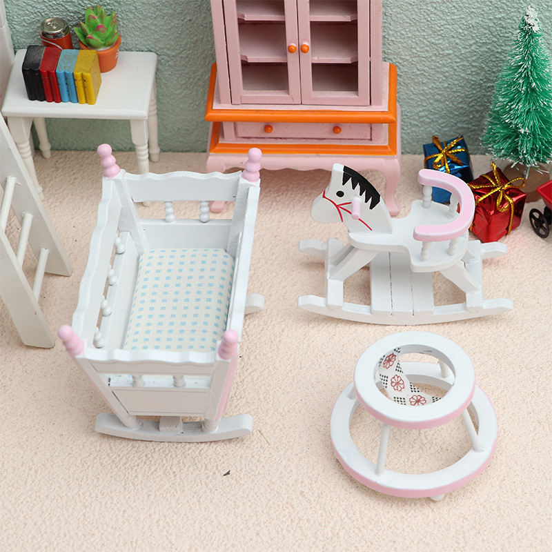 Baby Product - 3pcs/set 1/12 Scale Mini Wooden Children's