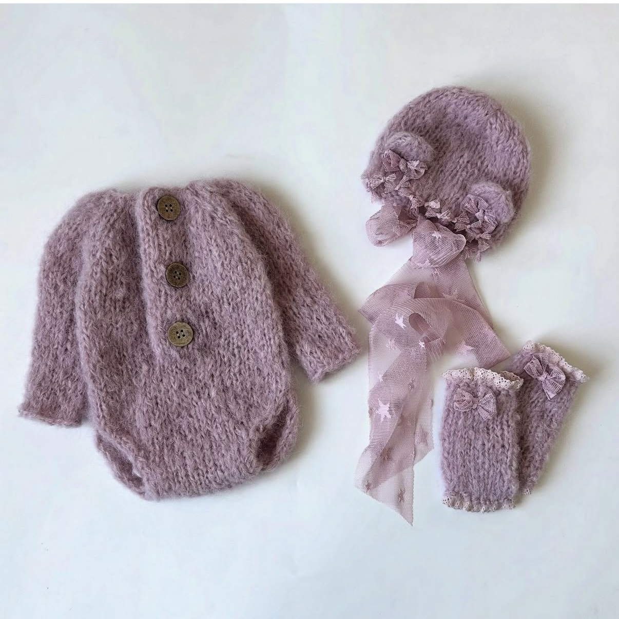 Baby Products Website - Newborn Baby Girl Knitted Romper Hat