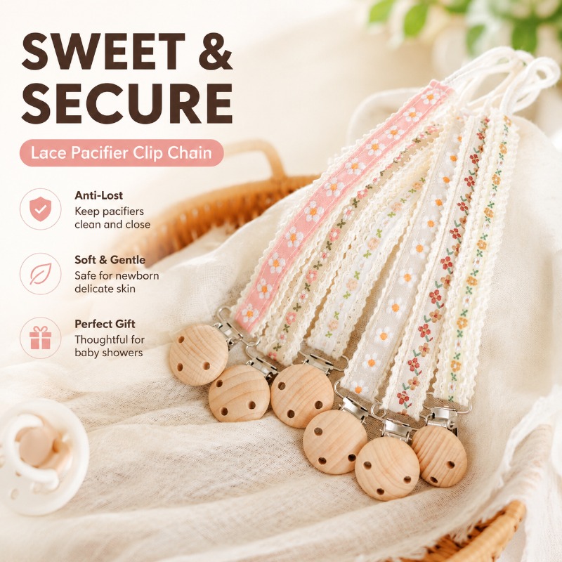 Lace Pacifier Clip Chain for N - Baby Product review and price